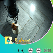 12.3mm Spiegel-Eiche Water Resistant V-gerillter lamellierter Fußboden